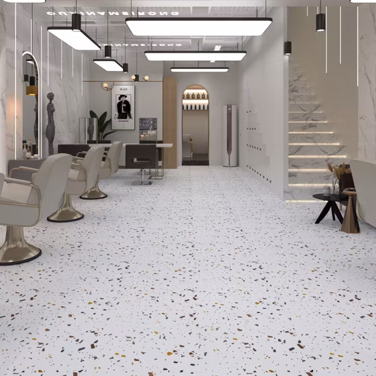 Pavimentazione con schienale asciutto/vinile/PVC/LVT